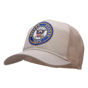 United States Navy Circular Patched Cotton Mesh Cap