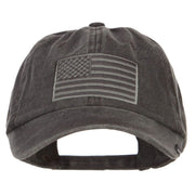 USA Flag Embroidered Washed Dyed Cap