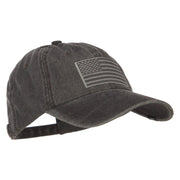 USA Flag Embroidered Washed Dyed Cap