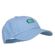 Full Battery Symbol Embroidered Cotton Cap