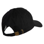D20 Dice Embroidered Unstructured Cotton Twill Washed Cap - Black OSFM