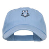 Easter Bunny Face Embroidered Low Cap