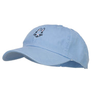 Easter Bunny Face Embroidered Low Cap