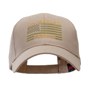 US Airforce Veteran Embroidered Low Profile Cotton Twill Cap