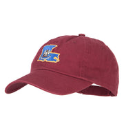 Louisiana State Flag Map Embroidered Low Profile Cotton Cap