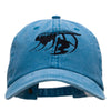 Surfer Catching Waves Embroidered Pigment Dyed Washed Cap