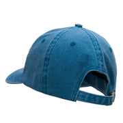 Surfer Catching Waves Embroidered Pigment Dyed Washed Cap