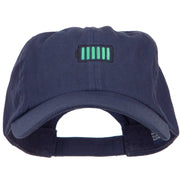 Full Battery Symbol Embroidered Cotton Cap