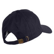 D20 Dice Embroidered Unstructured Cotton Twill Washed Cap - Navy OSFM