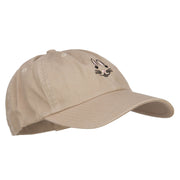 Easter Bunny Face Embroidered Low Cap