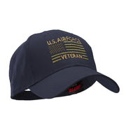 US Airforce Veteran Embroidered Low Profile Cotton Twill Cap