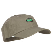 Full Battery Symbol Embroidered Cotton Cap