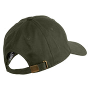 D20 Dice Embroidered Unstructured Cotton Twill Washed Cap - Olive OSFM