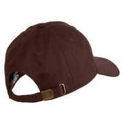 D20 Dice Embroidered Unstructured Cotton Twill Washed Cap - Brown OSFM