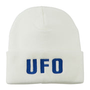 UFO Embroidered Long Beanie