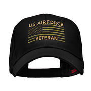 US Airforce Veteran Embroidered Low Profile Cotton Twill Cap