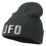 UFO Embroidered Long Beanie