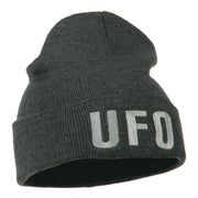 UFO Embroidered Long Beanie