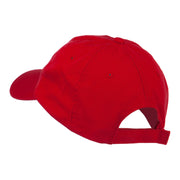 US Flag inside Heart Embroidered Cap