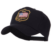 USA Flag Style Military Patch Cap