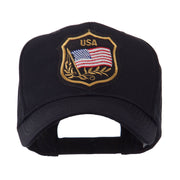 USA Flag Style Military Patch Cap