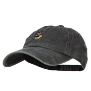 German Shepherd Head Embroidered Washed Cotton Twill Cap