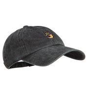 German Shepherd Head Embroidered Washed Cotton Twill Cap