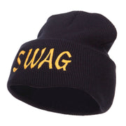 Urban Swag Embroidered Long Beanie