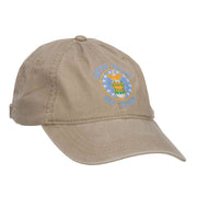 US Air Force Logo Embroidered Washed Cap