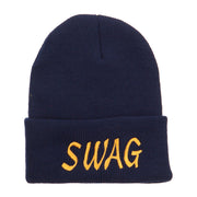 Urban Swag Embroidered Long Beanie