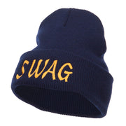 Urban Swag Embroidered Long Beanie