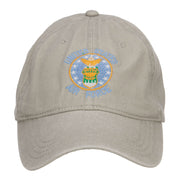 US Air Force Logo Embroidered Washed Cap