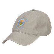 US Air Force Logo Embroidered Washed Cap