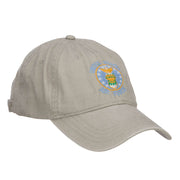 US Air Force Logo Embroidered Washed Cap