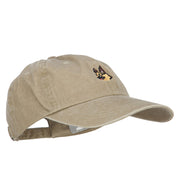 German Shepherd Head Embroidered Washed Cotton Twill Cap