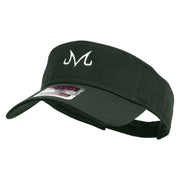 Artistic M Sign Embroidered Cotton Twill Sun Visor - Dk-Green OSFM