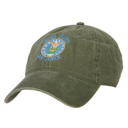 US Air Force Logo Embroidered Washed Cap