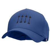 Four Hunting Arrows 5 Panel Pro Style Brushed Cap - Royal OSFM