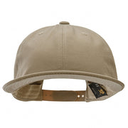 Unconstructed High Profile Cotton Flat Bill Cap