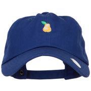 Mini Pear Embroidered Unstructured Cap