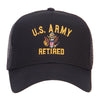 US Army Retired Military Embroidered Mesh Cap