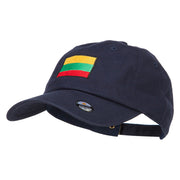 Lithuania Flag Embroidered Unstructured Cap