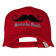 Mustache Month Solid Cotton Prostyle Twill Mesh Cap