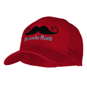 Mustache Month Solid Cotton Prostyle Twill Mesh Cap