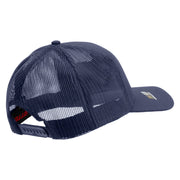 Licensed U.S. Army Retired Military Embroidered Solid Cotton Twill Mesh Prostyle Cap - Navy OSFM
