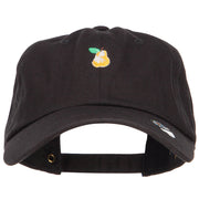 Mini Pear Embroidered Unstructured Cap