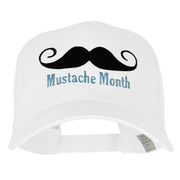 Mustache Month Solid Cotton Prostyle Twill Mesh Cap