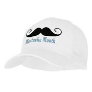 Mustache Month Solid Cotton Prostyle Twill Mesh Cap