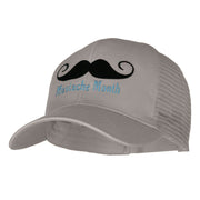 Mustache Month Solid Cotton Prostyle Twill Mesh Cap