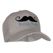 Mustache Month Solid Cotton Prostyle Twill Mesh Cap